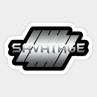 Metallic Illustration Savatage Sticker